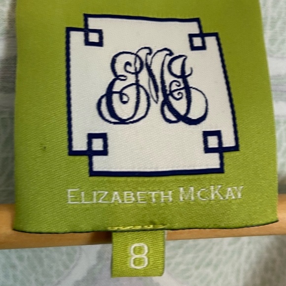 Elizabeth McKay Lime Print Tunic Dress Size 8 Citrus Retro Preppy Resortwear - Picture 5 of 10